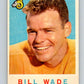 1959 Topps #110 Bill Wade Football NFL LA Rams Vintage 04372