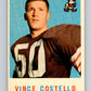 1959 Topps #158 Vince Costello UER Football NFL RC Rookie Browns Vintage 04380