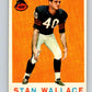 1959 Topps #159 Stan Wallace Football NFL RC Rookie Bears Vintage 04381 Image 1