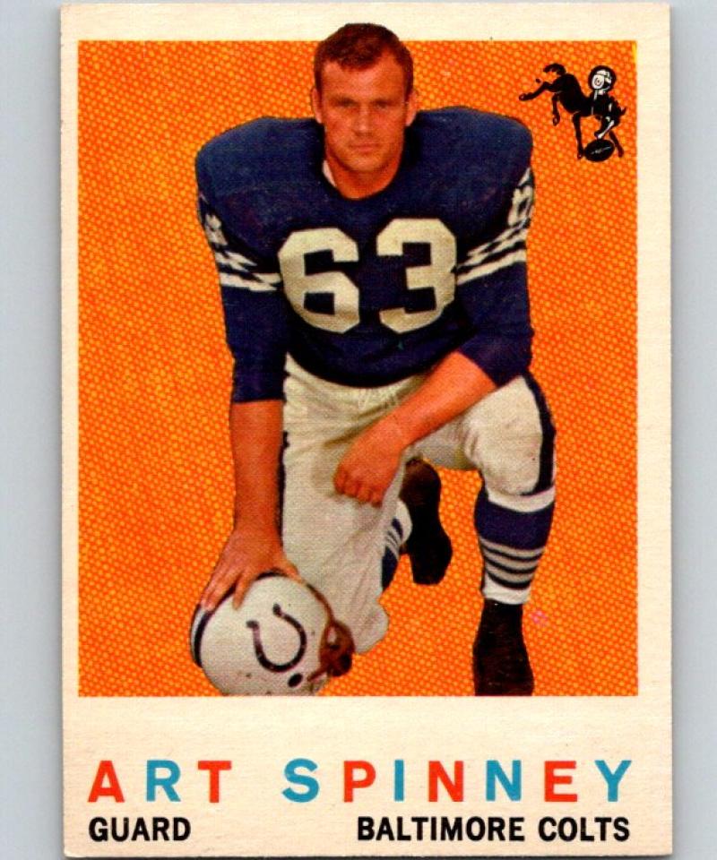 1959 Topps #171 Art Spinney Football NFL Colts Vintage 04386