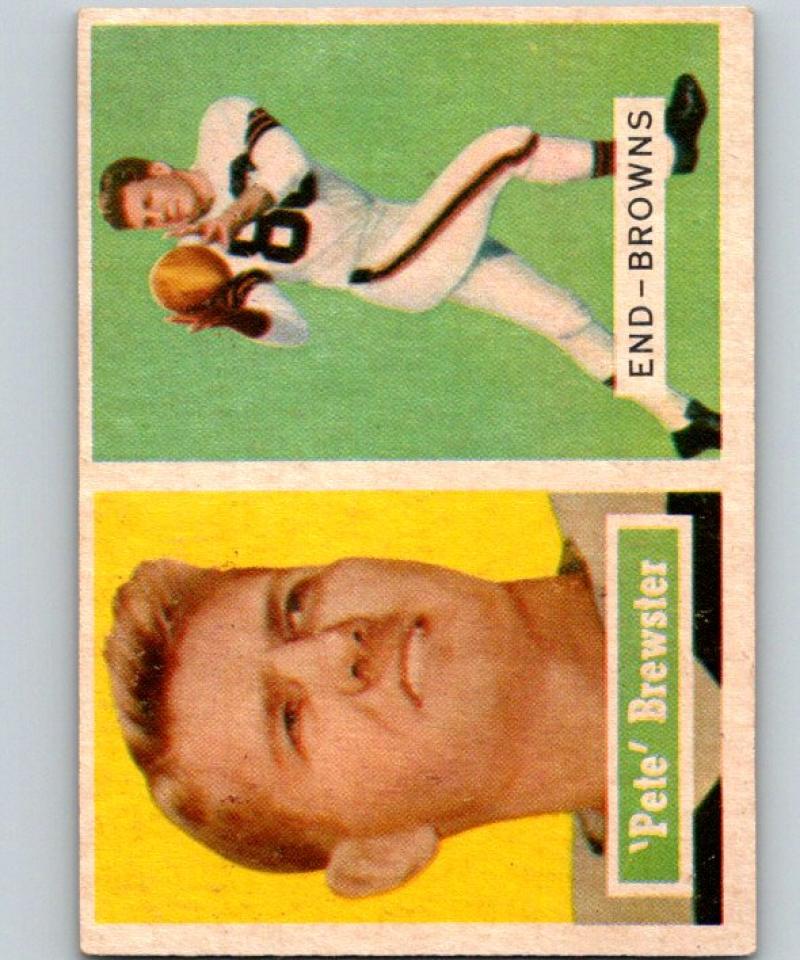 1957 Topps #40 Pete Brewster Football NFL Browns Vintage 04394 Image 1