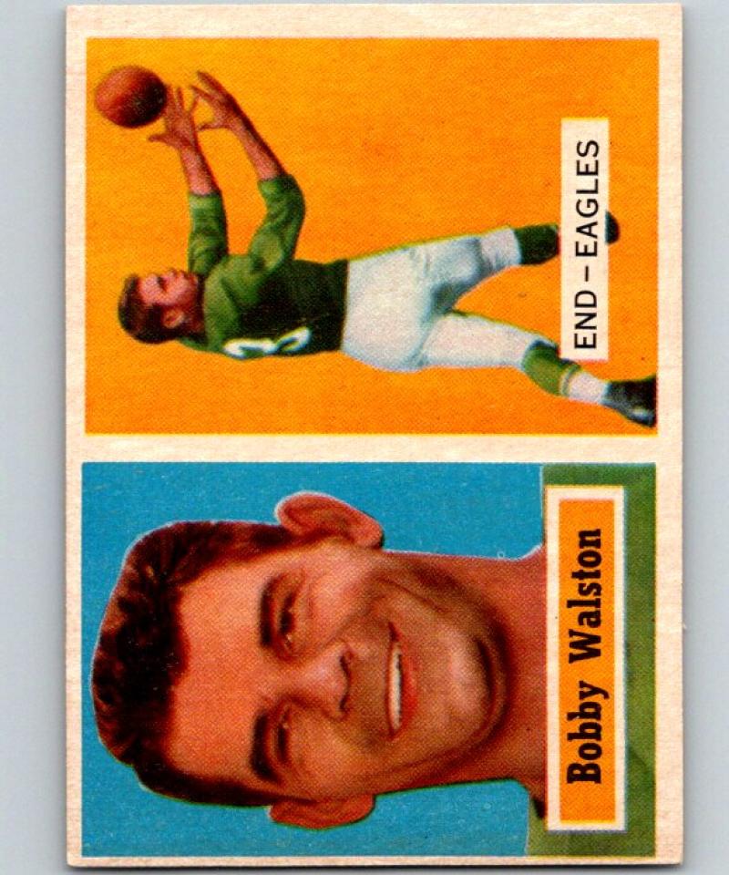 1957 Topps #61 Bobby Walston Football NFL Eagles Vintage 04399 Image 1