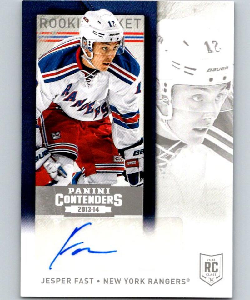 2013-14 Playoff Contenders Rookie Ticket Signatures #119 Jesper Fast 04414