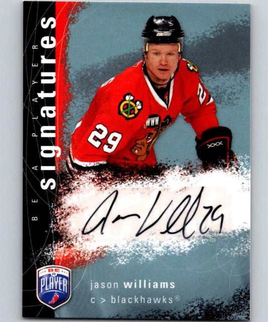 2007-08 Upper Deck Be A Player Signatures #SJW Jason Williams Auto 04427