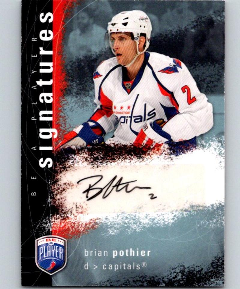 2007-08 Upper Deck Be A Player Signatures #SBP Brian Pothier Auto 04430 Image 1