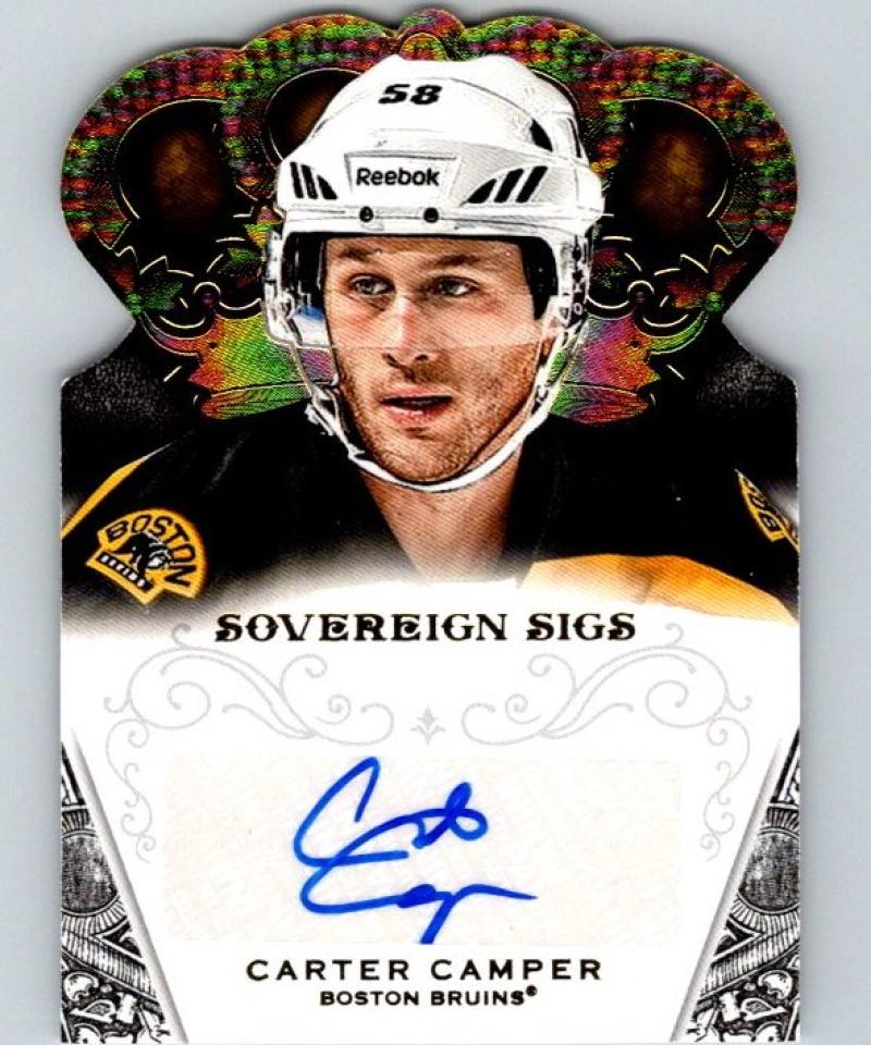 2013-14 Panini Crown Royale Sovereign Sigs Carter Camper Auto NHL 04447