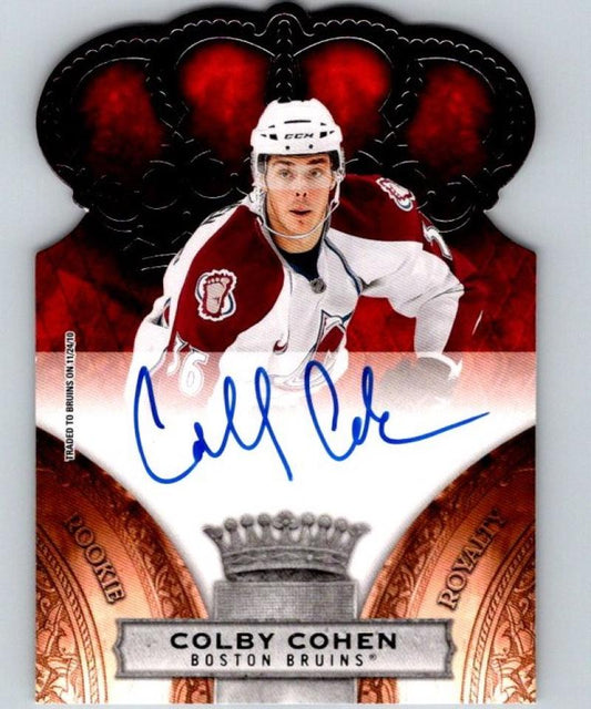 2010-11 Crown Royale Rookie Royalty Signatures Colby Cohen 488/499 Auto 04448 Image 1