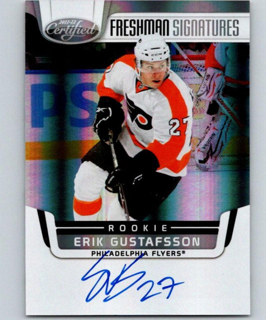2011-12 Panini Certified #195 Erik Gustafsson AU RC NHL Hockey 04453 Image 1