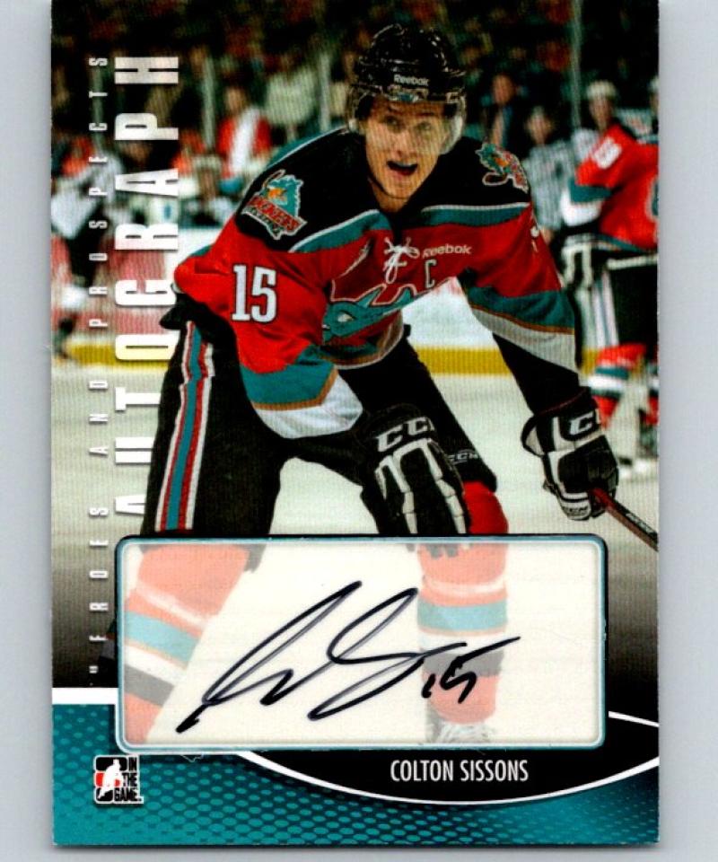 2012-13 ITG Heroes and Prospects Autographs Colton Sissons Auto 04468 Image 1