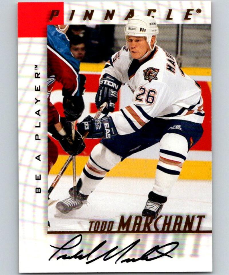 1997-98 Be A Player Autographs Todd Marchant Hockey NHL Auto 04471