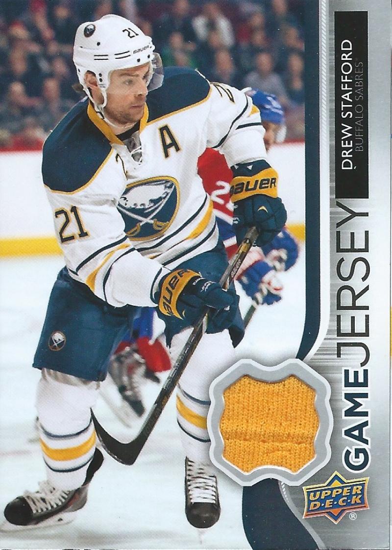 2014-15 Upper Deck Game Jerseys #GJ-DS Drew Stafford NHL Hockey 04493 Image 1