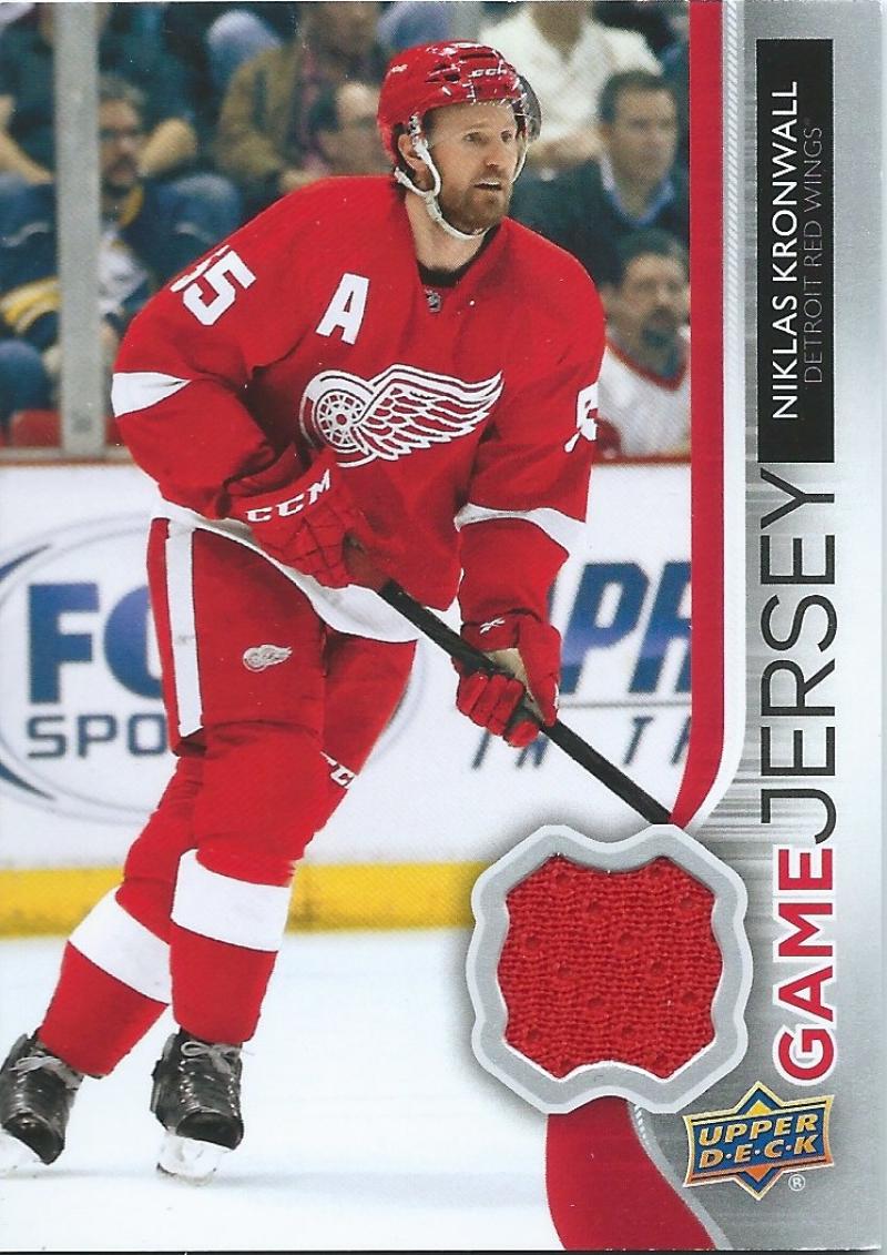 2014-15 Upper Deck Game Jerseys #GJ-NK Niklas Kronwall NHL Hockey 04507 Image 1