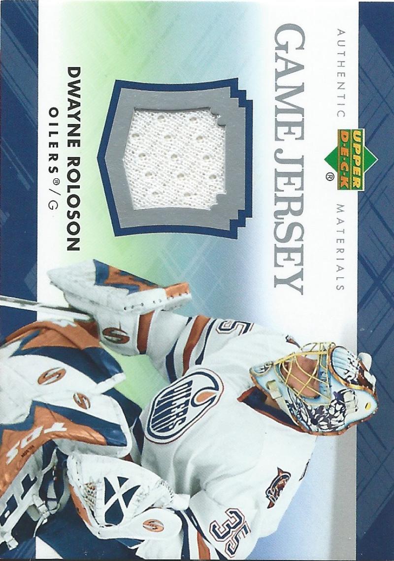 2007-08 Upper Deck Game Jerseys #JDR Dwayne Roloson NHL Hockey 04541 Image 1