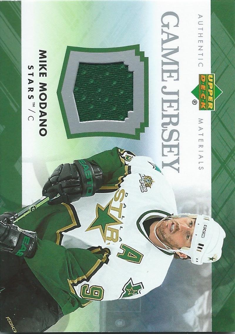2007-08 Upper Deck Game Jerseys #JMM Mike Modano NHL Hockey 04551 Image 1