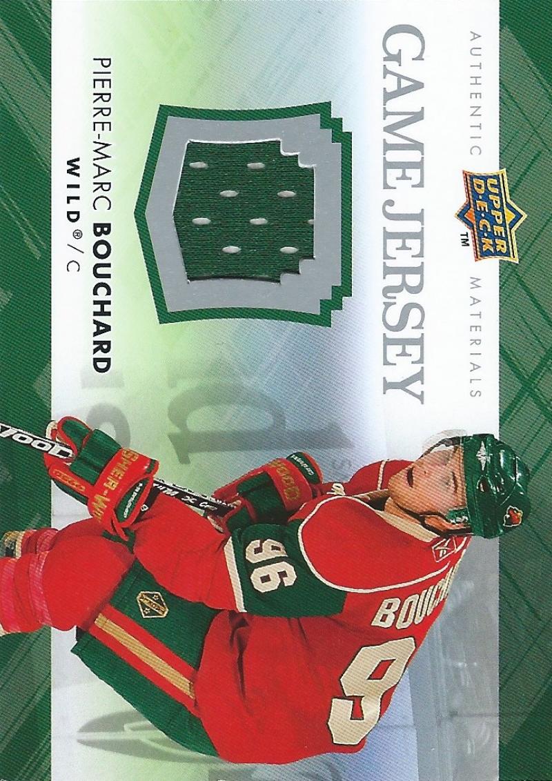 2007-08 Upper Deck Game Jerseys #GJ2PB Pierre-Marc Bouchard NHL 04560