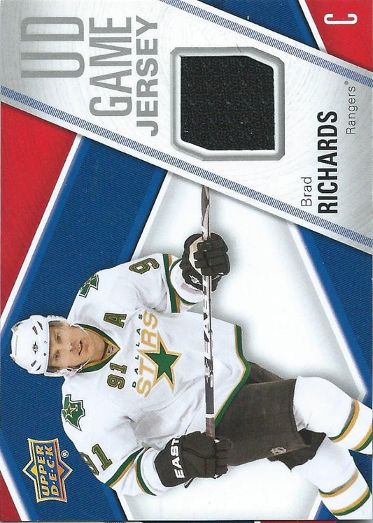 2011-12 Upper Deck Game Jerseys #GJRI Brad Richards NHL Hockey 04561 Image 1