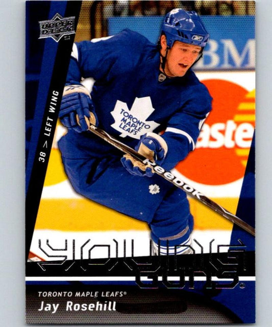 2009-10 Upper Deck #216 Jay Rosehill NHL RC Rookie Young Guns YG 04592 Image 1