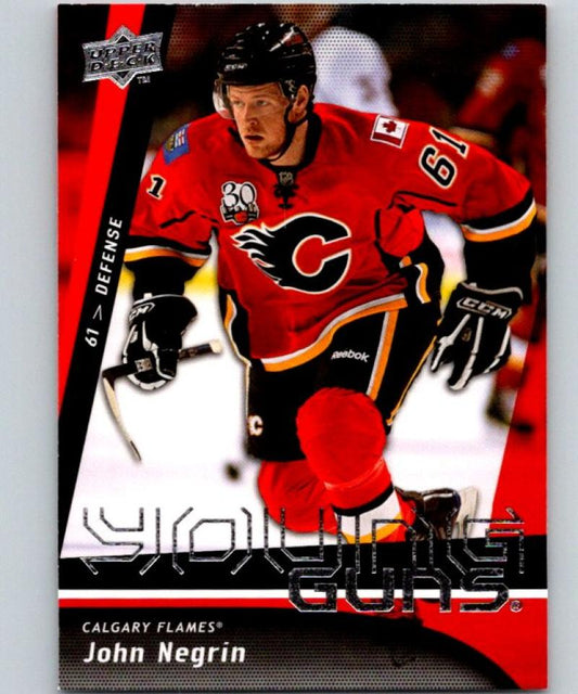 2009-10 Upper Deck #227 John Negrin NHL RC Rookie Young Guns YG 04598 Image 1