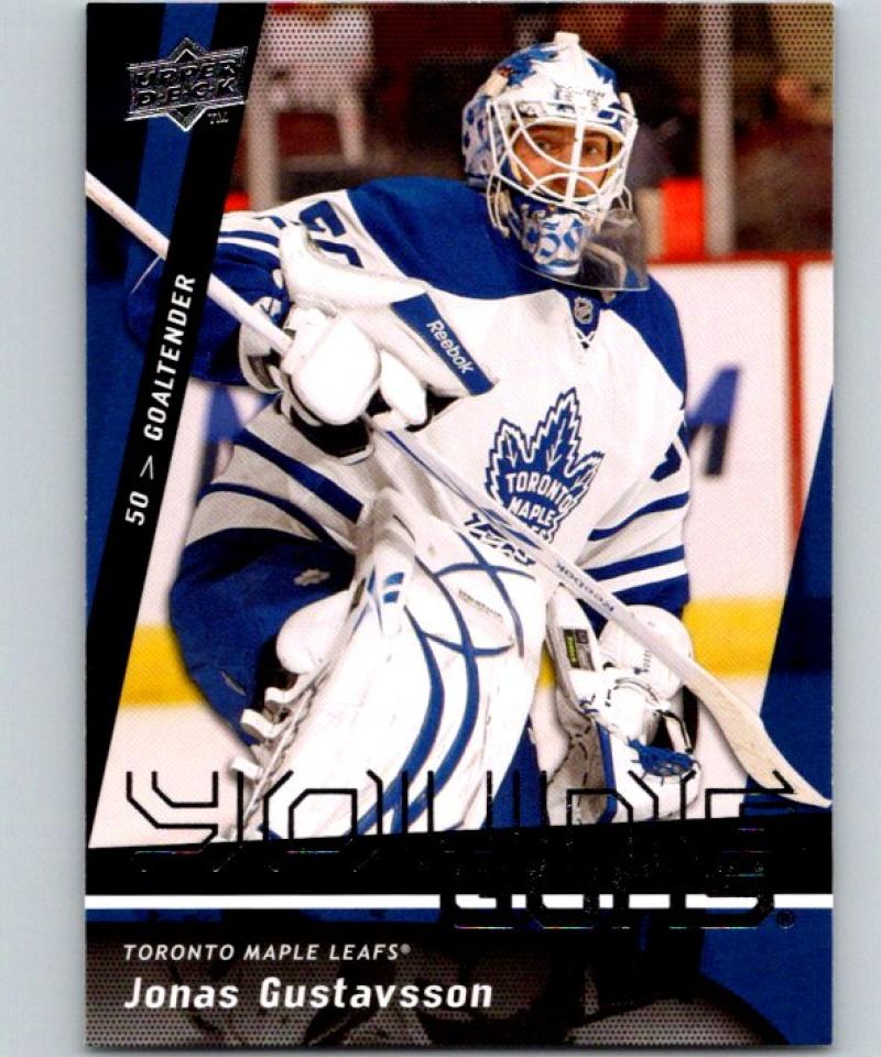 2009-10 Upper Deck #490 Jonas Gustavsson NHL RC Rookie Young Guns YG 04611