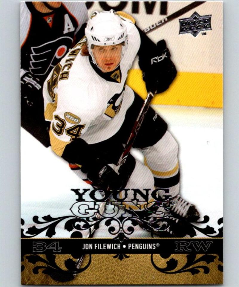 2008-09 Upper Deck #239 Jon Filewich NHL RC Rookie Young Guns YG 04623 Image 1