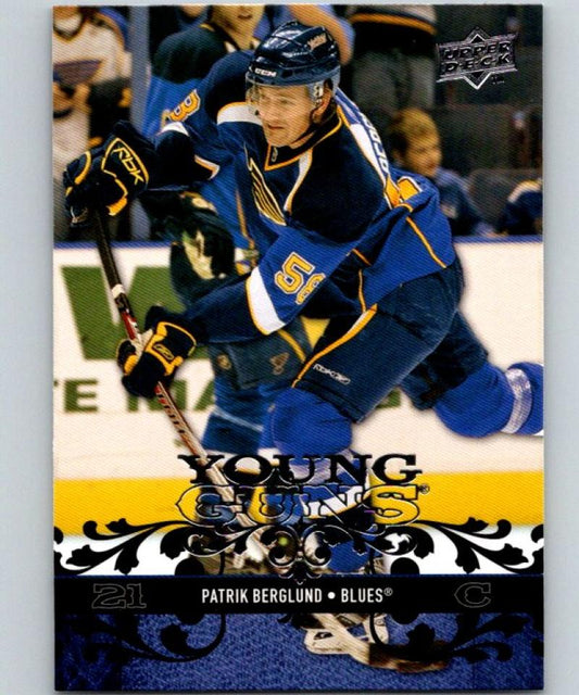 2008-09 Upper Deck #242 Patrik Berglund NHL RC Rookie Young Guns YG 04624