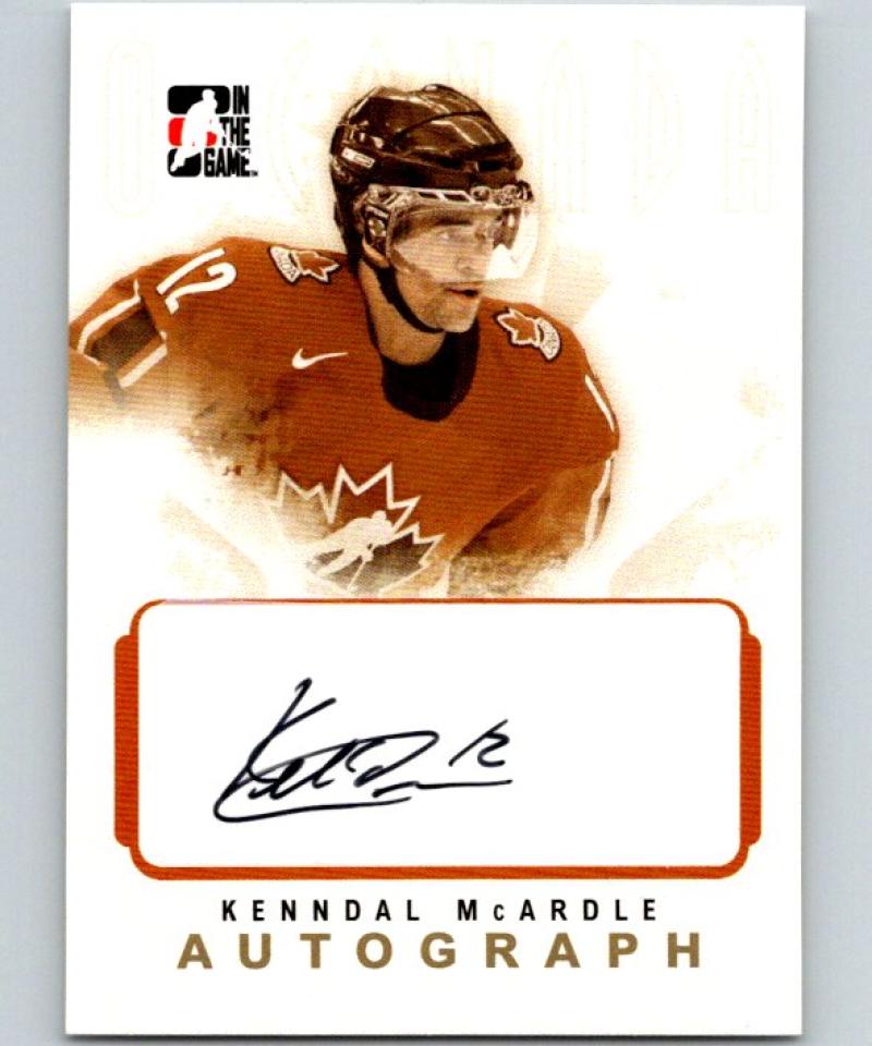 2007-08 In The Game O Canada Autographs #AKMA Kenndal McArdle NHL 04638