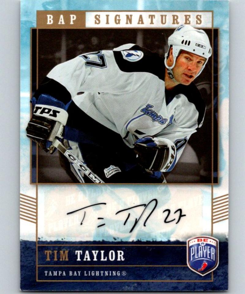 2006-07 Be A Player Signatures #TT Tim Taylor NHL Auto 04648 Image 1