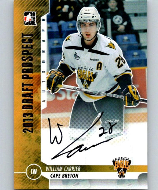2012-13 ITG Draft Prospects Autographs #AWC William Carrier Auto 04655