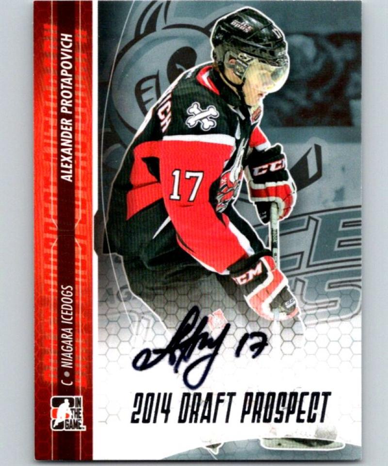 2014-15 ITG Draft Prospects Autographs #AAPR1 Alexander Protapovich Auto 04668 Image 1