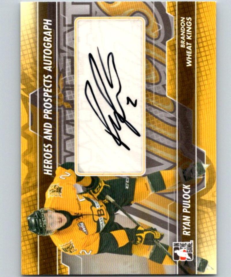 2013-14 ITG Heroes and Prospects Autographs #ARP Ryan Pulock Auto 04701