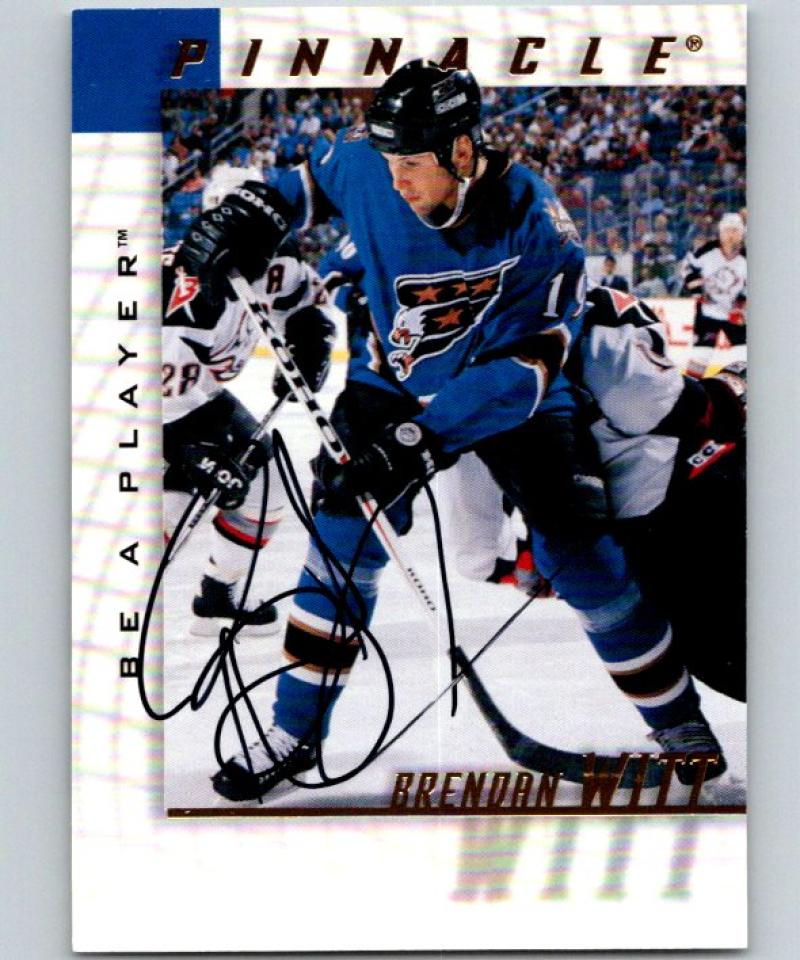 1997-98 Be A Player Autographs #162 Brendan Witt NHL Auto Capitals 04708 Image 1
