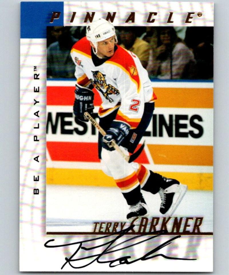 1997-98 Be A Player Autographs #195 Terry Carkner NHL Auto Panthers 04712