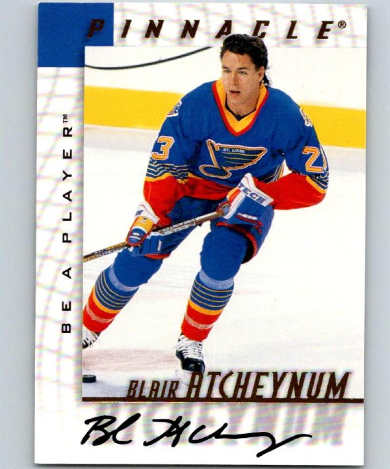 1997-98 Be A Player Autographs #210 Blair Atcheynum NHL Auto Blues 04714