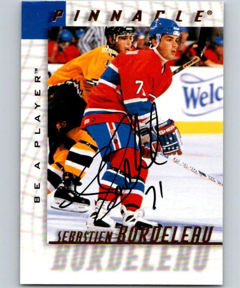 1997-98 Be A Player Autographs #211 Sebastien Bordeleau NHL Auto 04715