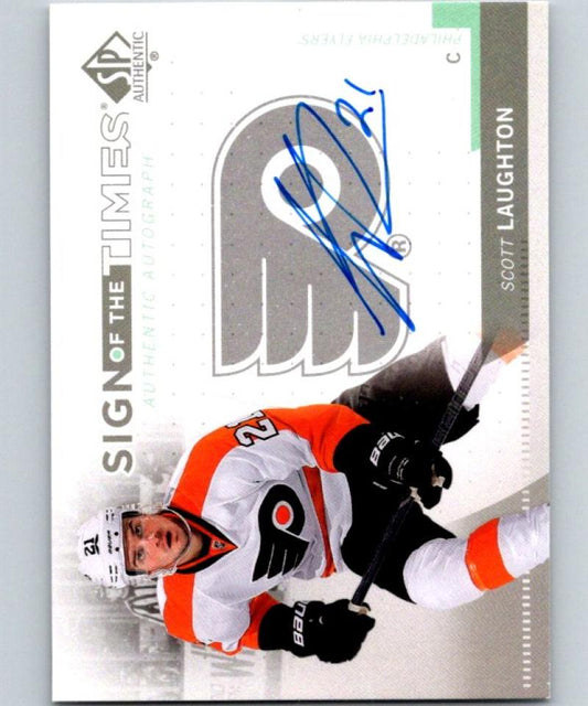 2014-15 SP Authentic - 2013-14 Sign of the Times Scott Laughton 04721