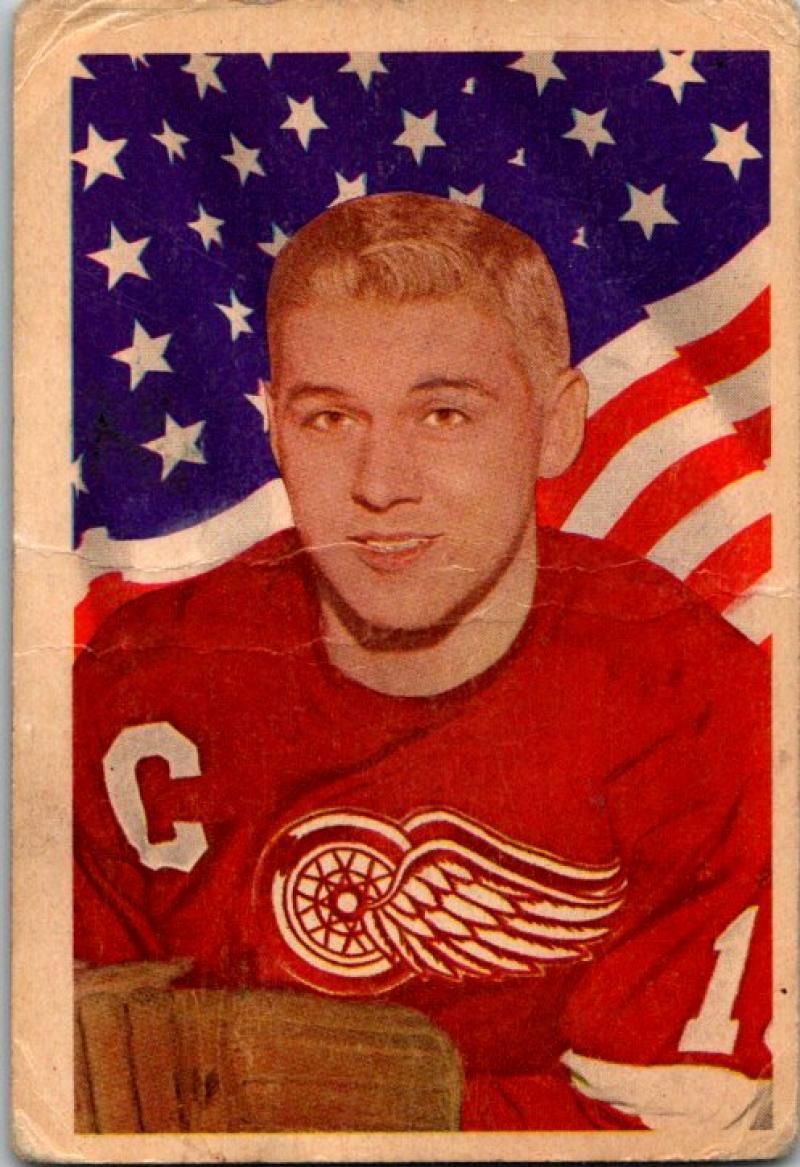 1963-64 Parkhurst #50 Alex Delvecchio Hockey NHL Red Wings Vintage 04727