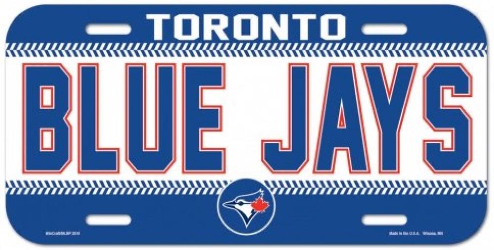 Toronto Blue Jays Durable Plastic Wincraft License Plate MLB 6"x12" Image 1