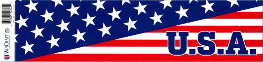 United States USA Bumper Strip 3"x12" USA Flag Image 1
