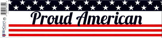 United States USA Bumper Strip 3"x12" Proud American Image 1