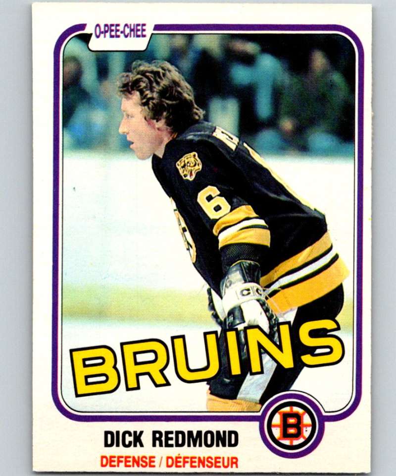 1981-82 O-Pee-Chee #9 Dick Redmond Bruins 6301