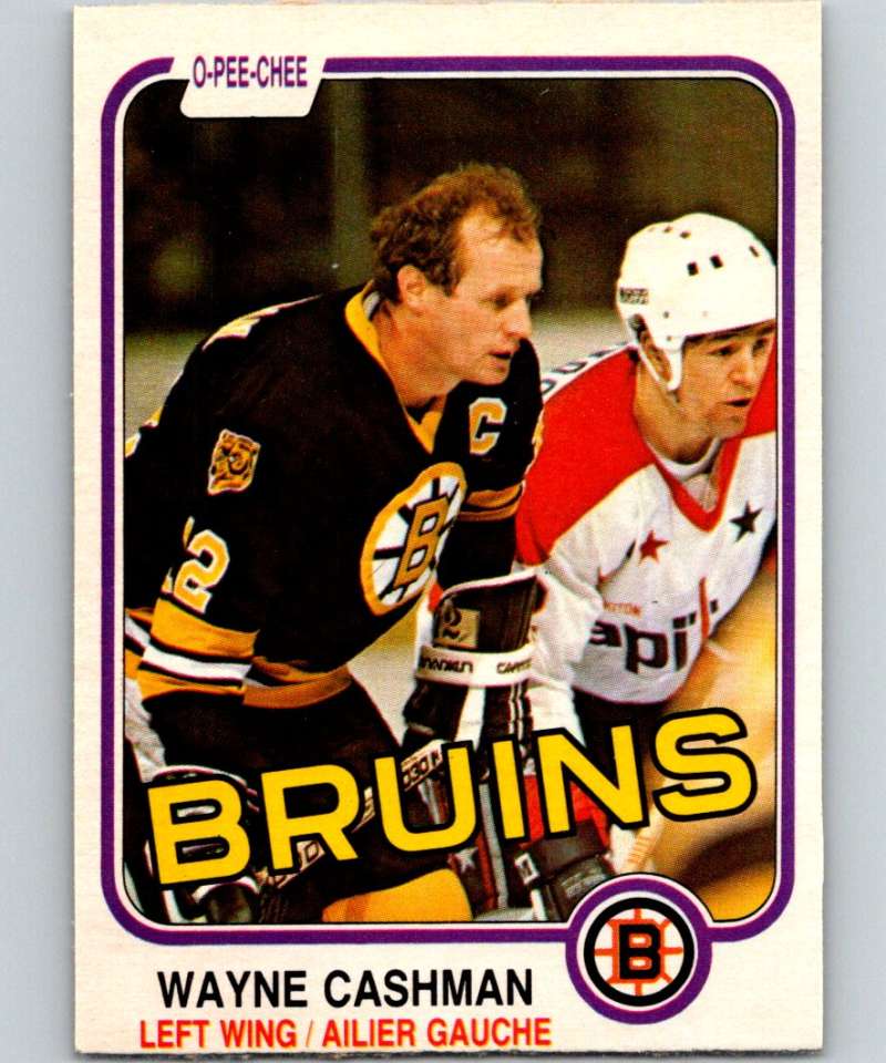 1981-82 O-Pee-Chee #11 Wayne Cashman Bruins 6303