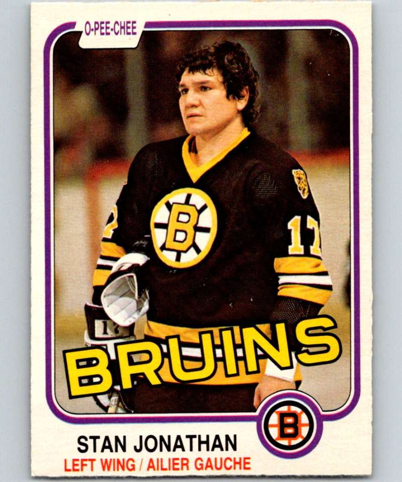 1981-82 O-Pee-Chee #13 Stan Jonathan Bruins 6305