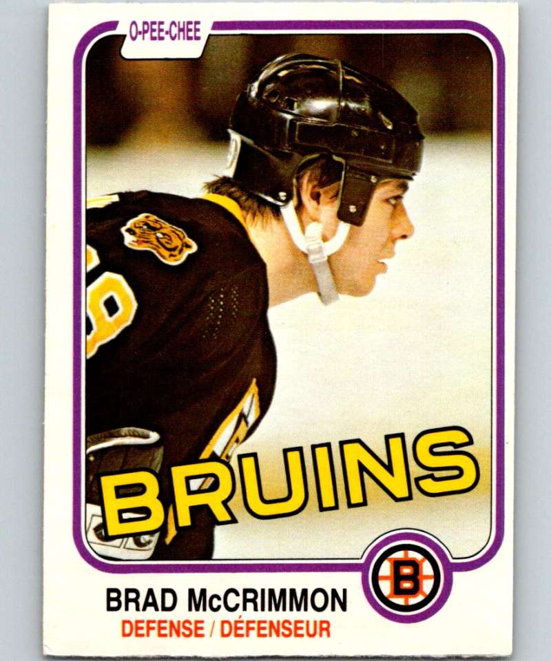 1981-82 O-Pee-Chee #15 Brad McCrimmon Bruins 6307