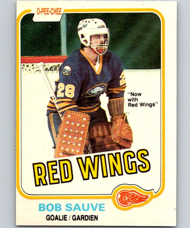 1981-82 O-Pee-Chee #23 Bob Sauve Red Wings 6315