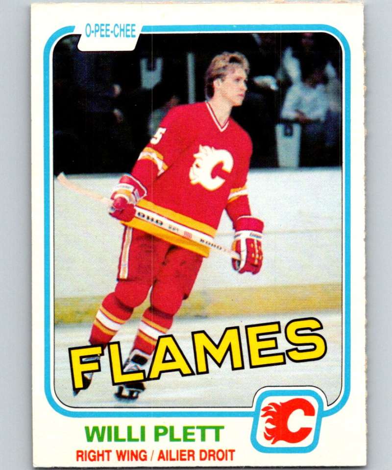 1981-82 O-Pee-Chee #35 Willi Plett Flames 6327