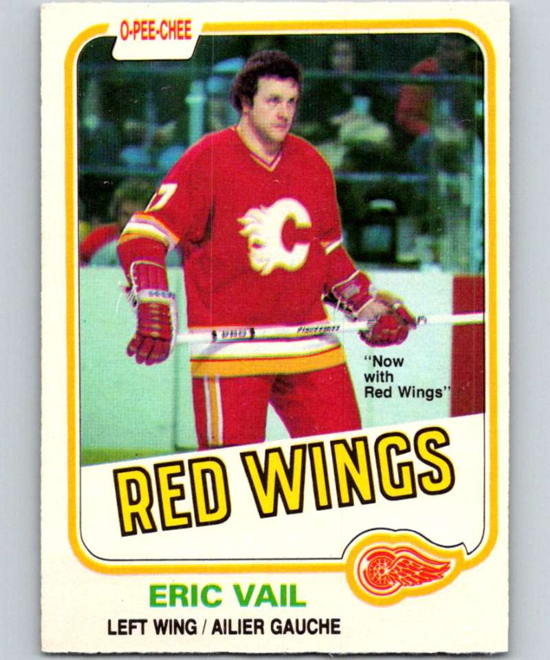 1981-82 O-Pee-Chee #38 Eric Vail Red Wings 6330