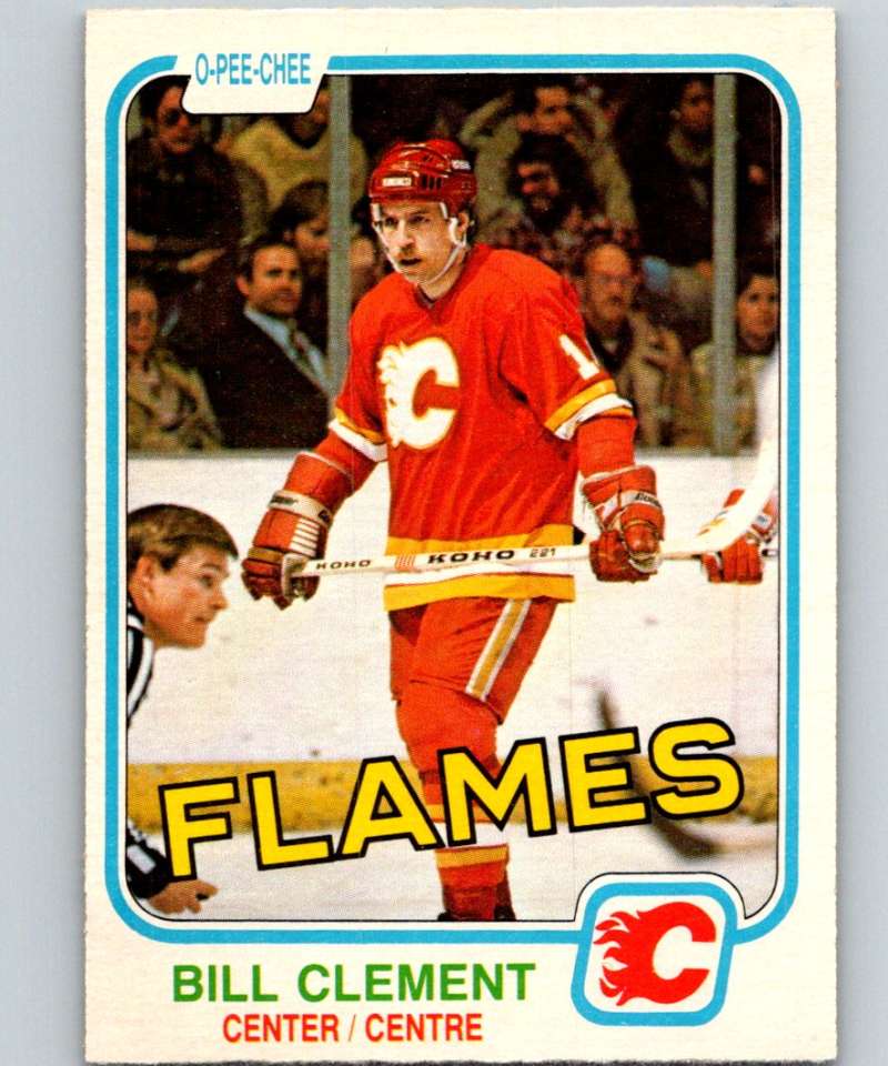 1981-82 O-Pee-Chee #39 Bill Clement Flames 6331