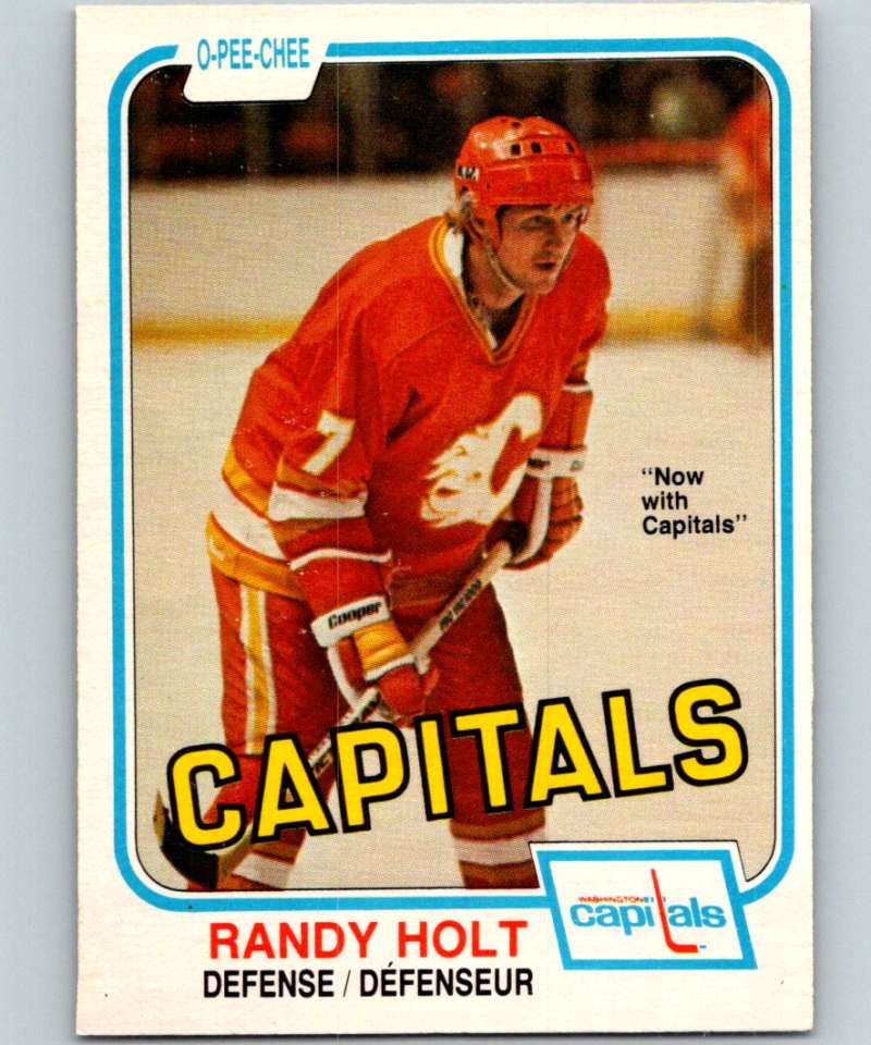 1981-82 O-Pee-Chee #41 Randy Holt Capitals 6333