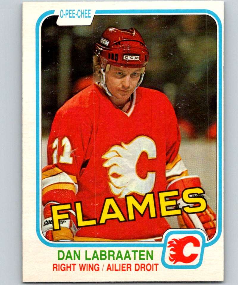 1981-82 O-Pee-Chee #42 Dan Labraaten Flames 6334