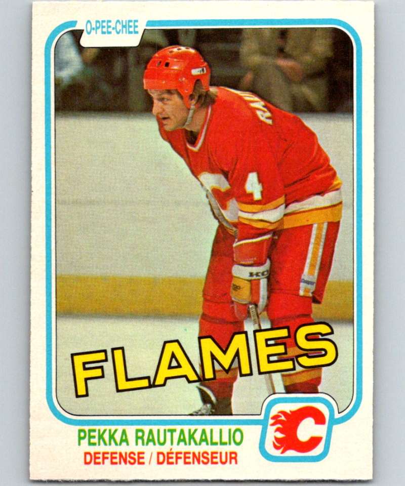1981-82 O-Pee-Chee #50 Pekka Rautakallio Flames 6342